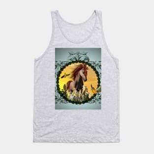 Horse with birds Tank Top